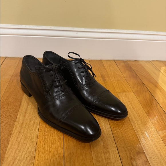 To Boot New York Classic Black Leather Men's Dress Shoes In Size 9 - Picture 2 of 3